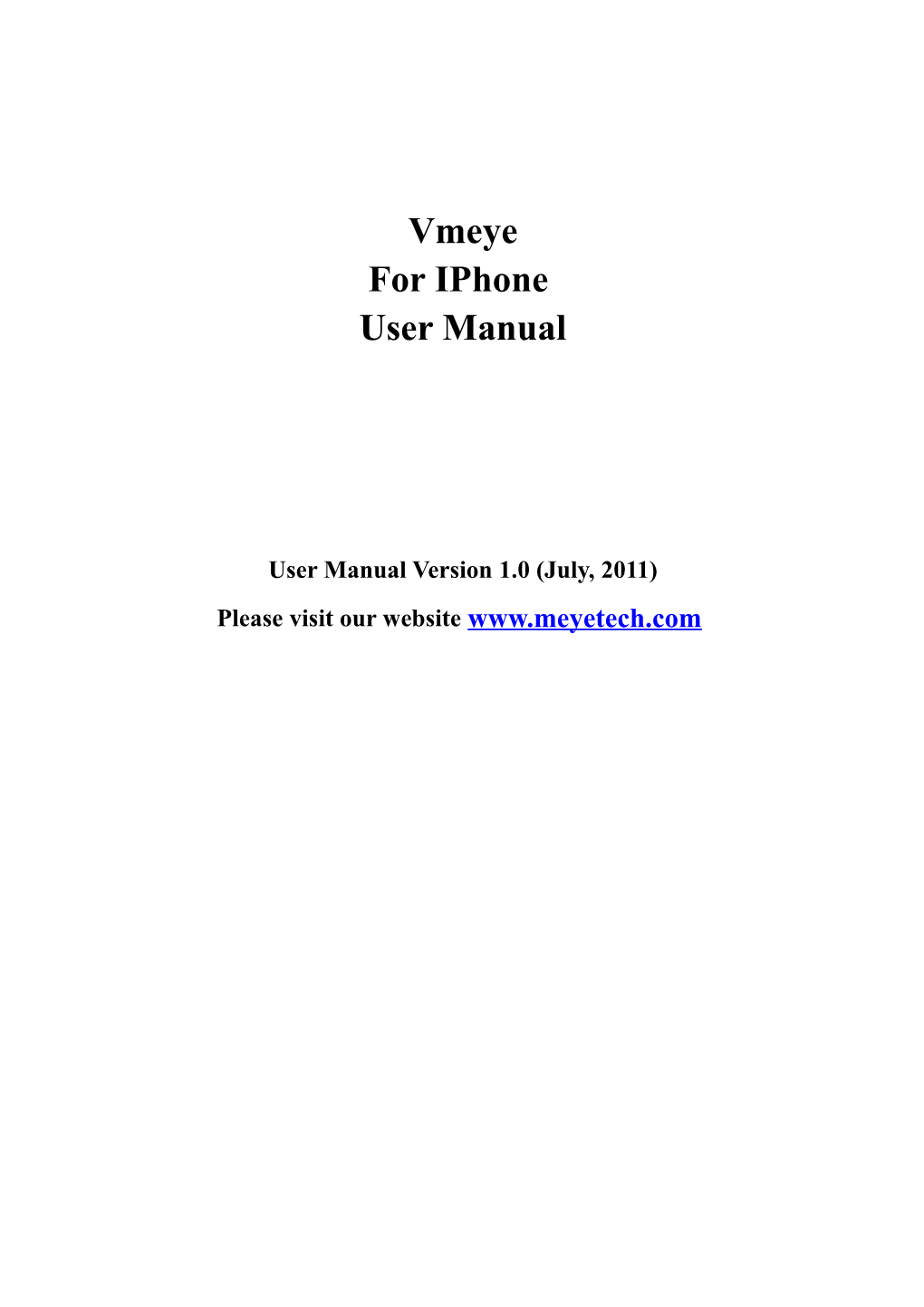 User Manual Version 1.0 (July, 2011)