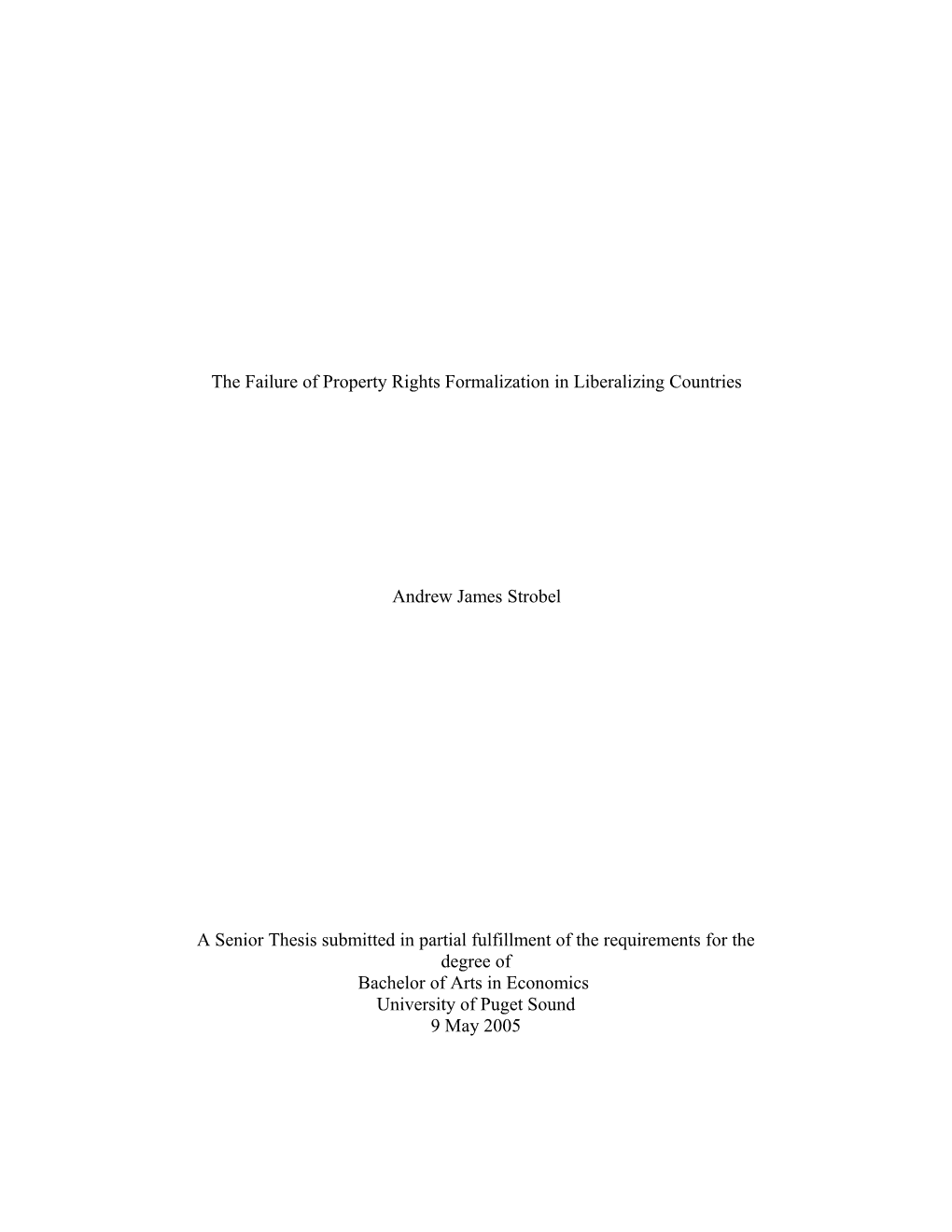 Land Use Incentives in Developing Nations and Their Implications