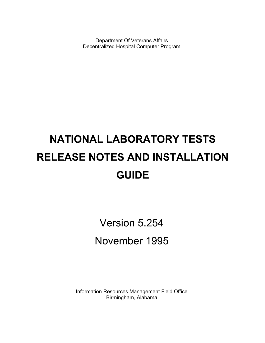 NLT Release Notes
