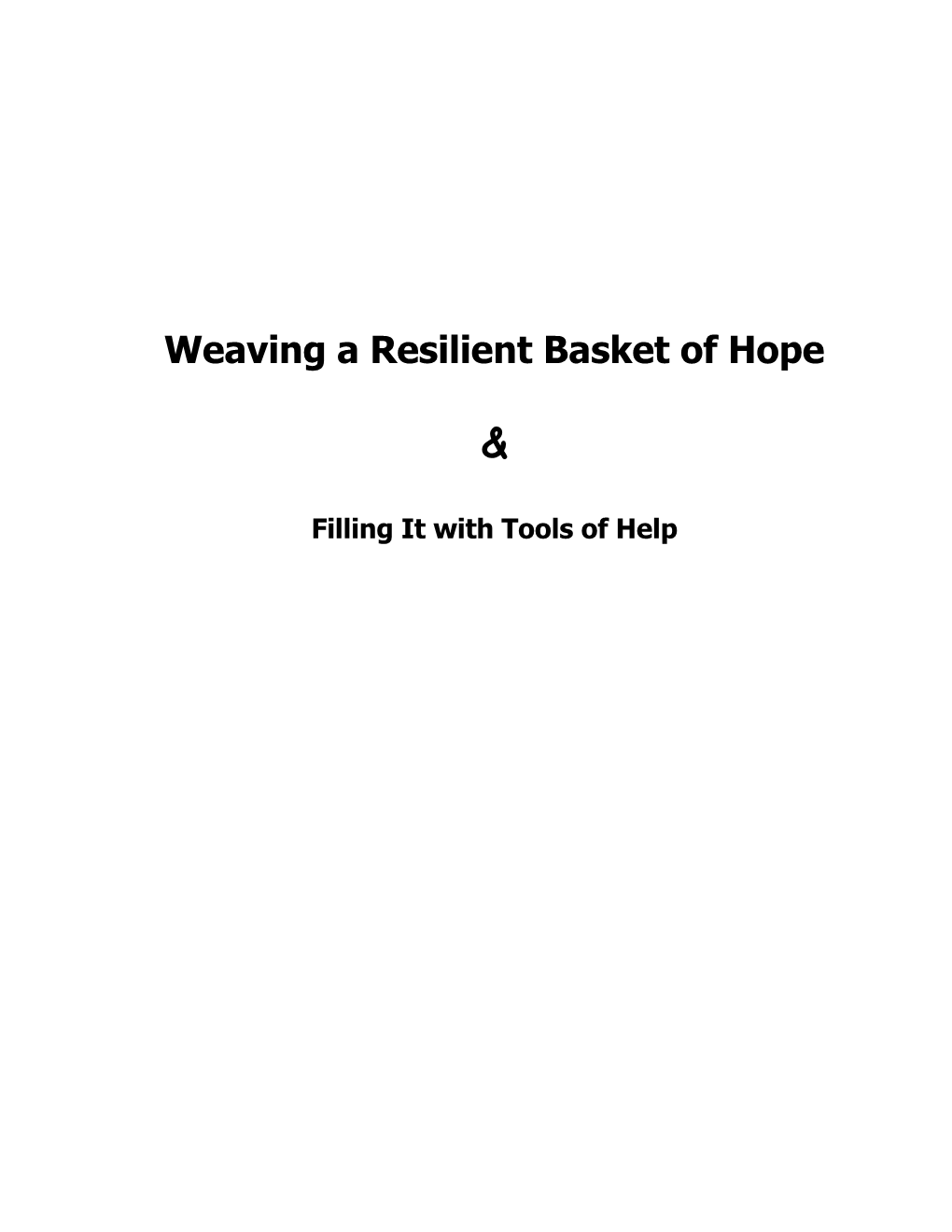 Baskets of Health and Hope