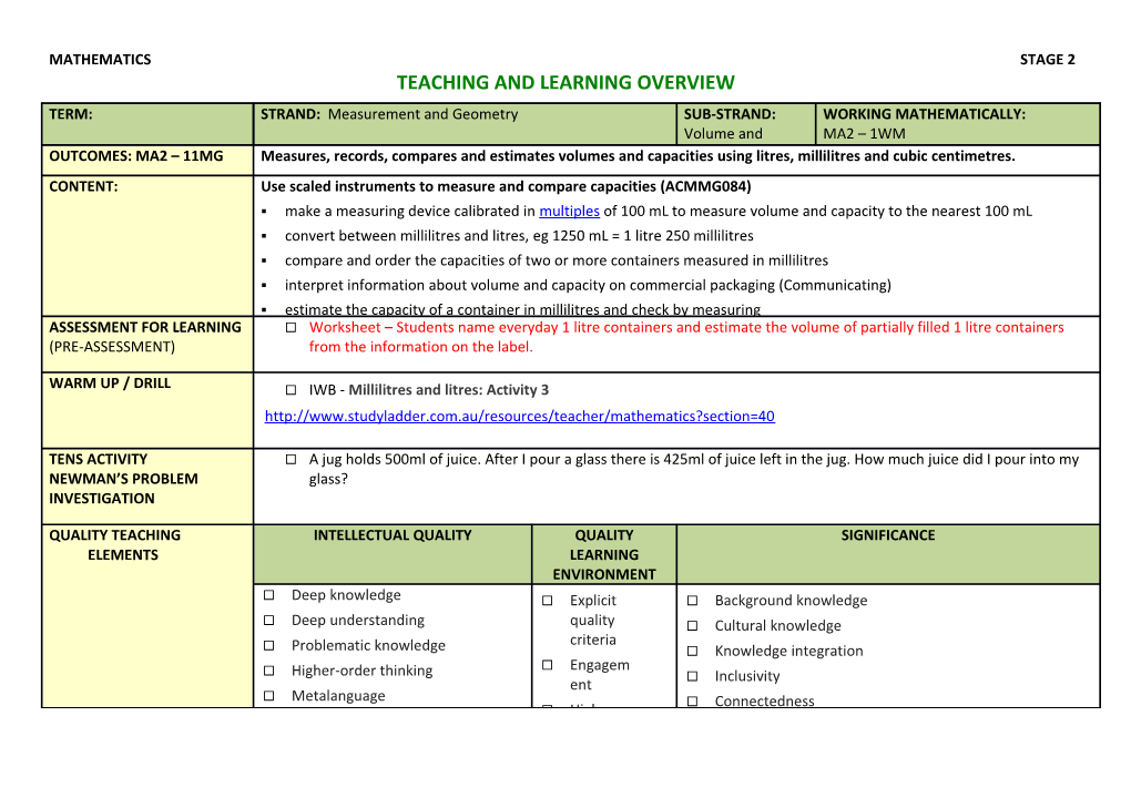 Teaching and Learning Overview s9