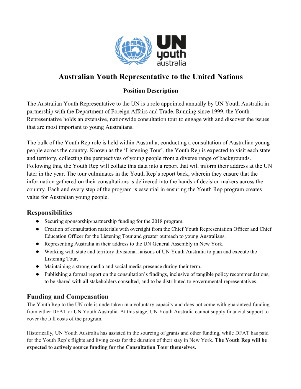 Australian Youth Representative to the United Nations