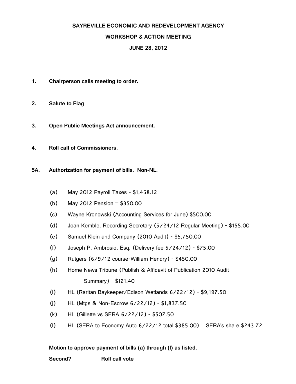 Sayreville Economic and Redevelopment Agency