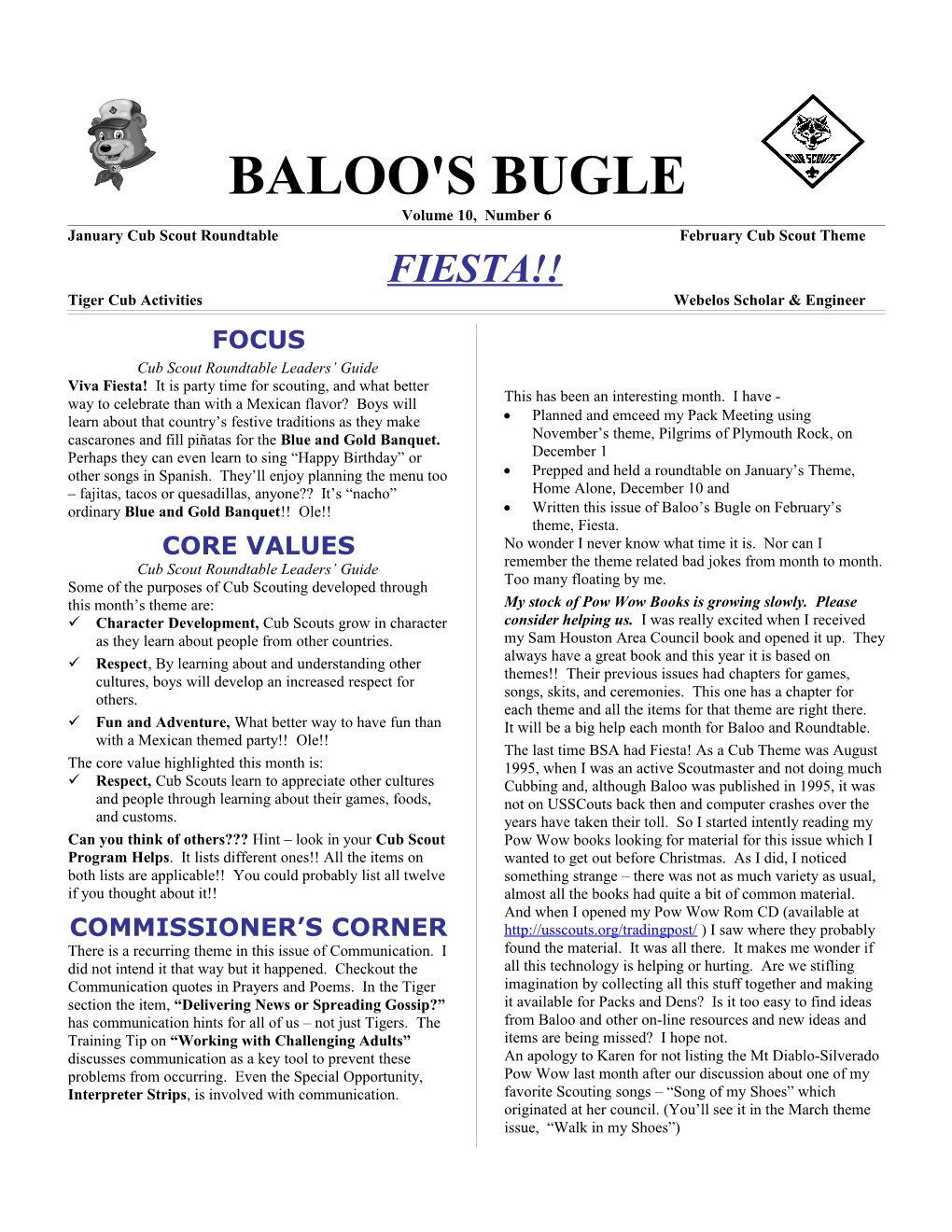 Page 29 BALOO's BUGLE