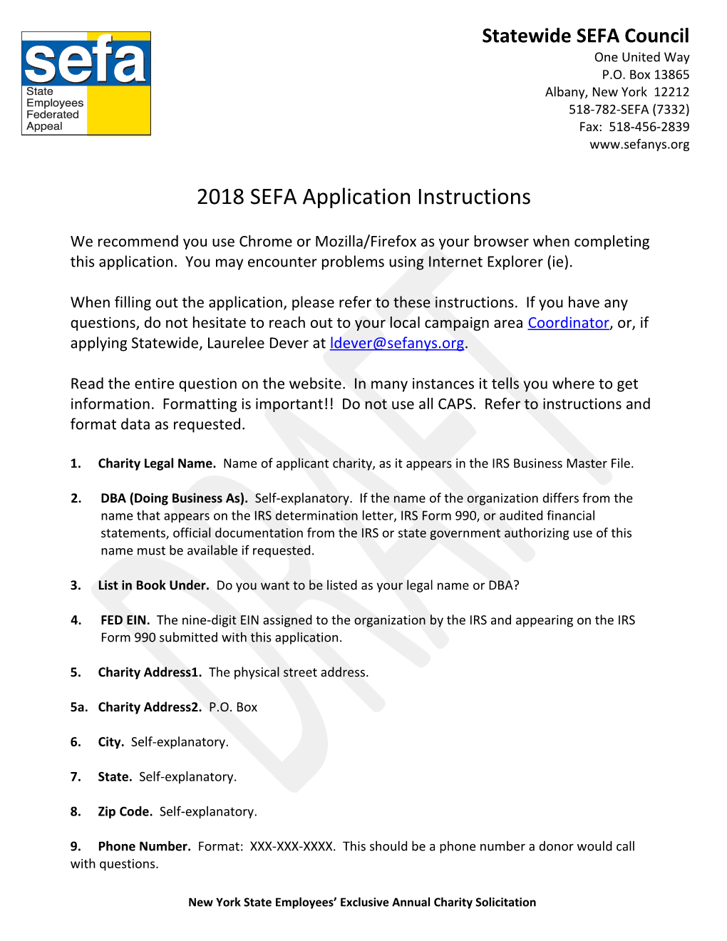 Statewide SEFA Council