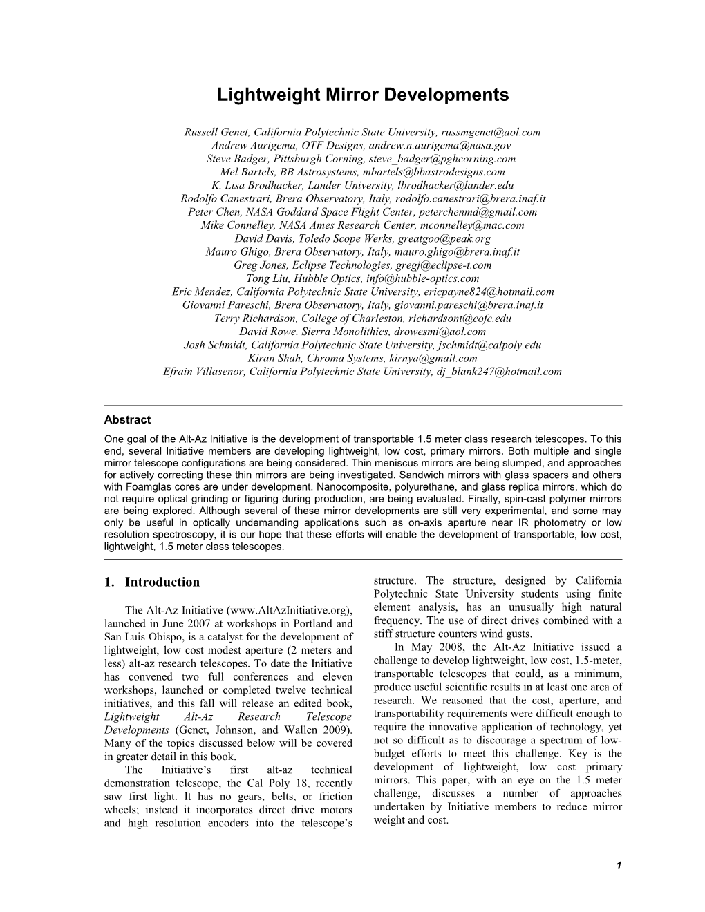 A Paper for the Society for Astronomical Sciences
