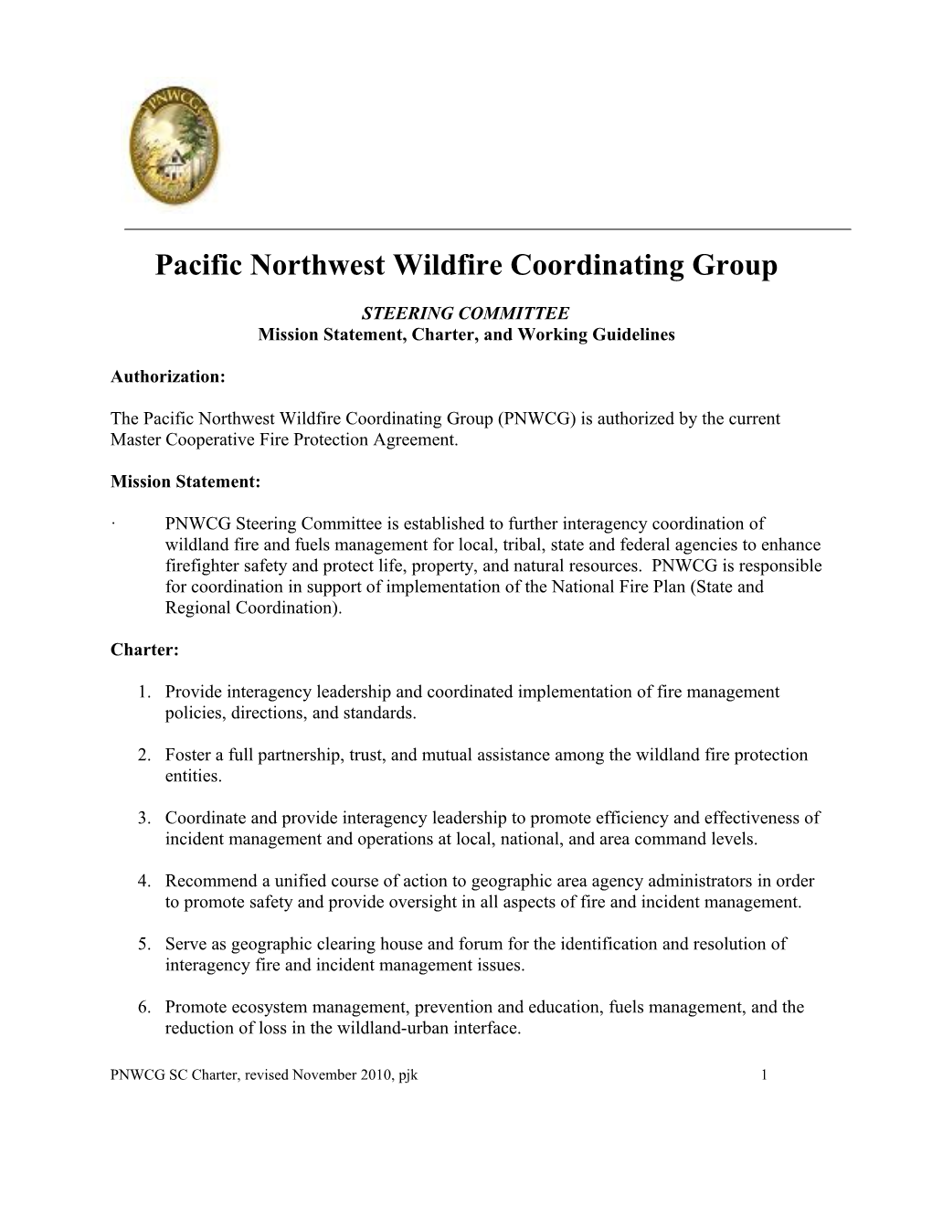 Pacific Northwest Wildfire Coordination Group