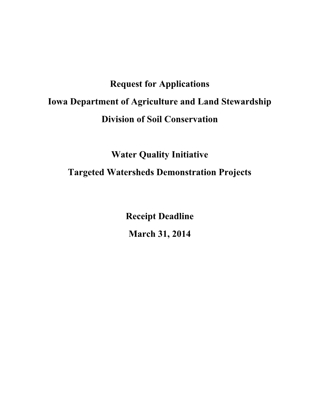 Iowa Department of Agriculture and Land Stewardship