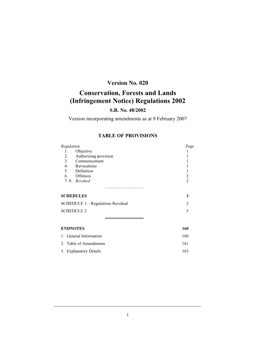 Conservation, Forests and Lands (Infringement Notice) Regulations 2002