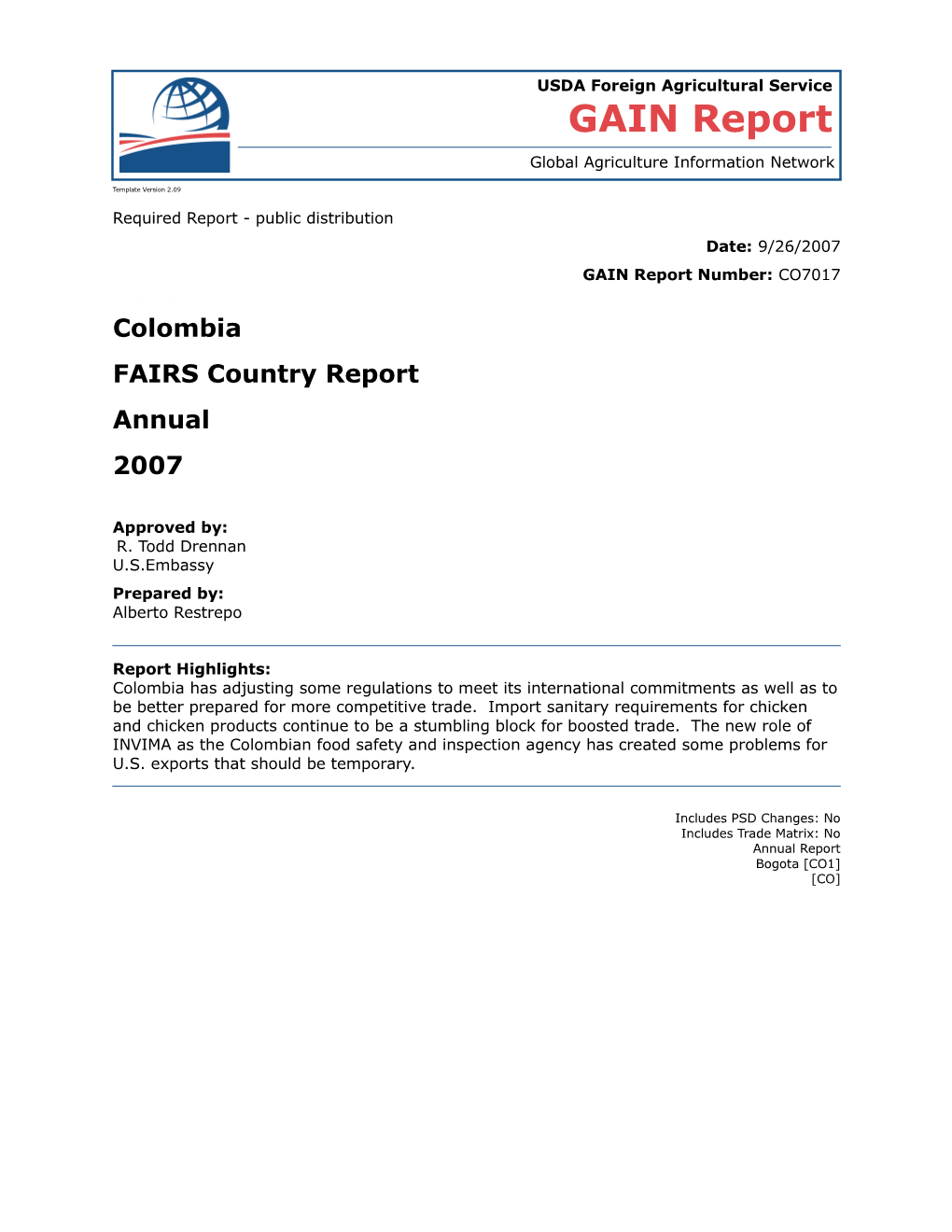 Required Report - Public Distribution s59