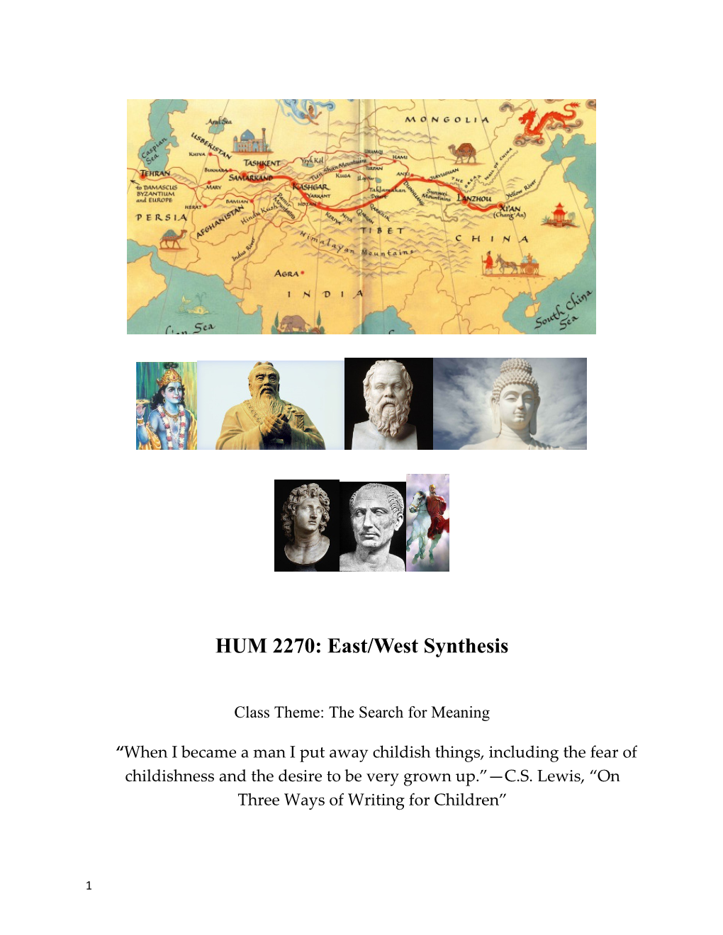 HUM 2270:East/West Synthesis