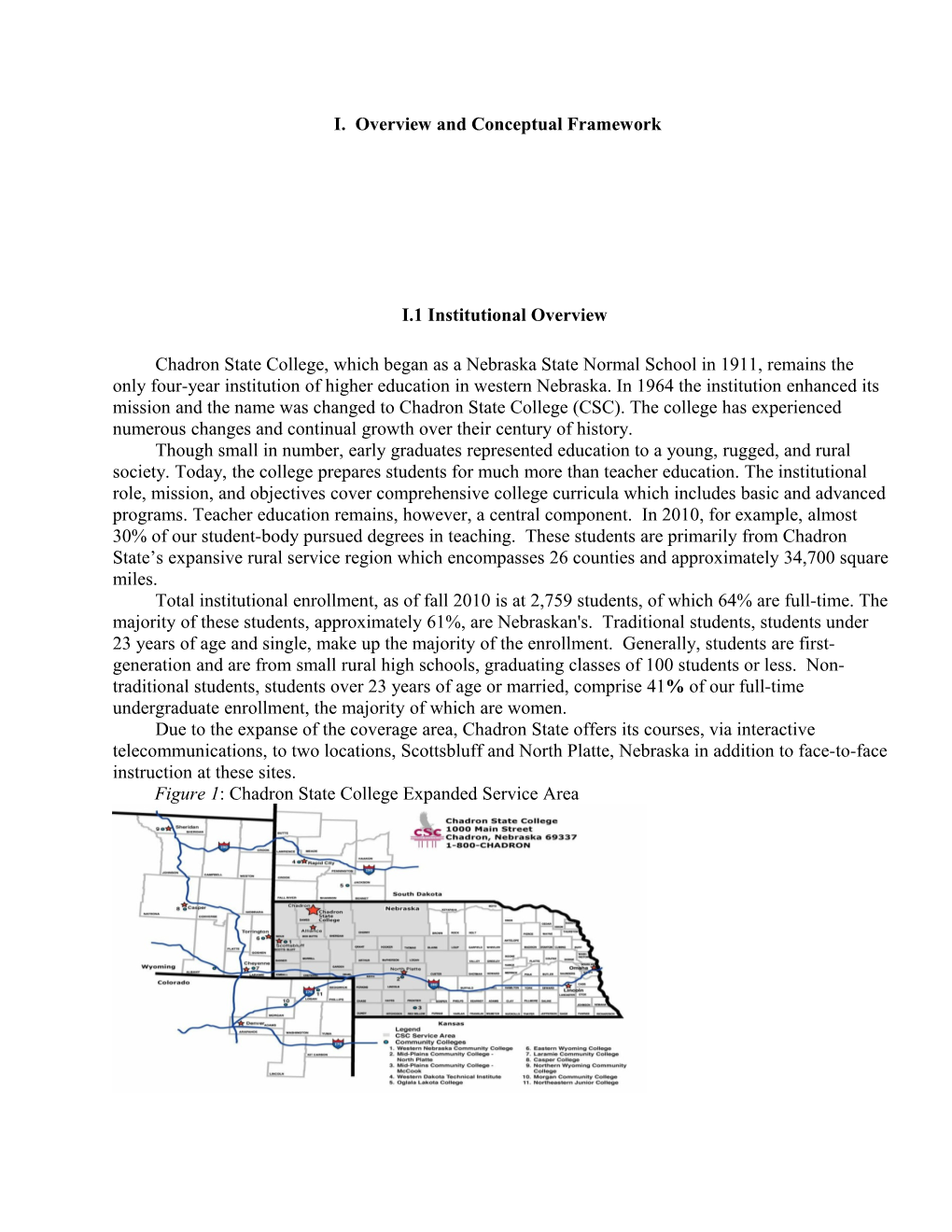 I. Overview and Conceptual Framework