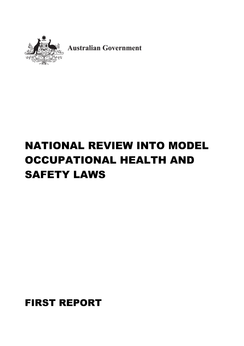 National Review Into Model Occupational Health and Safety Laws