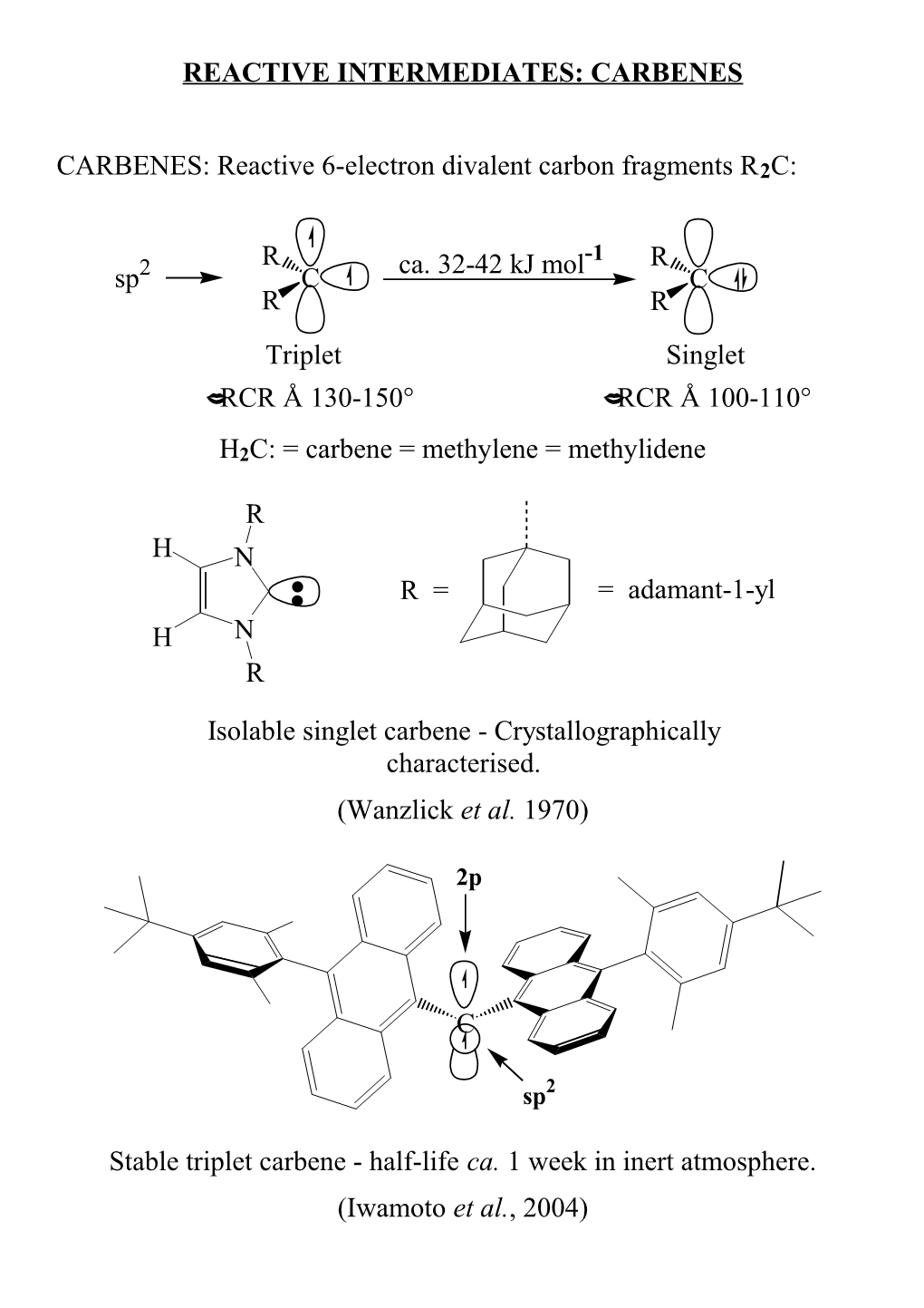 Reactive Intermediates: Carbenes