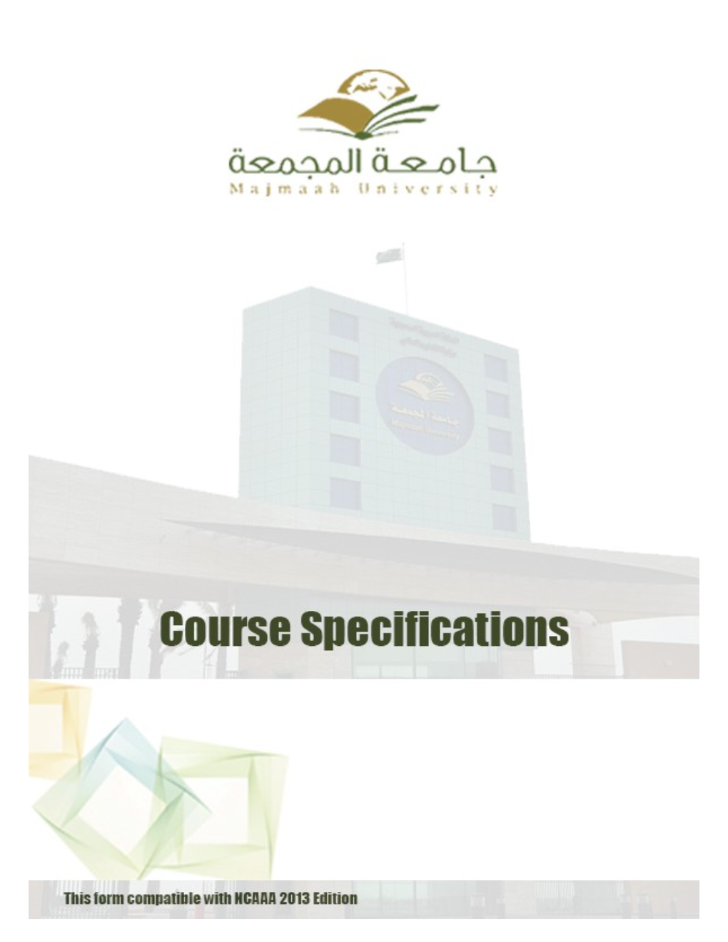 A. Course Identification and General Information