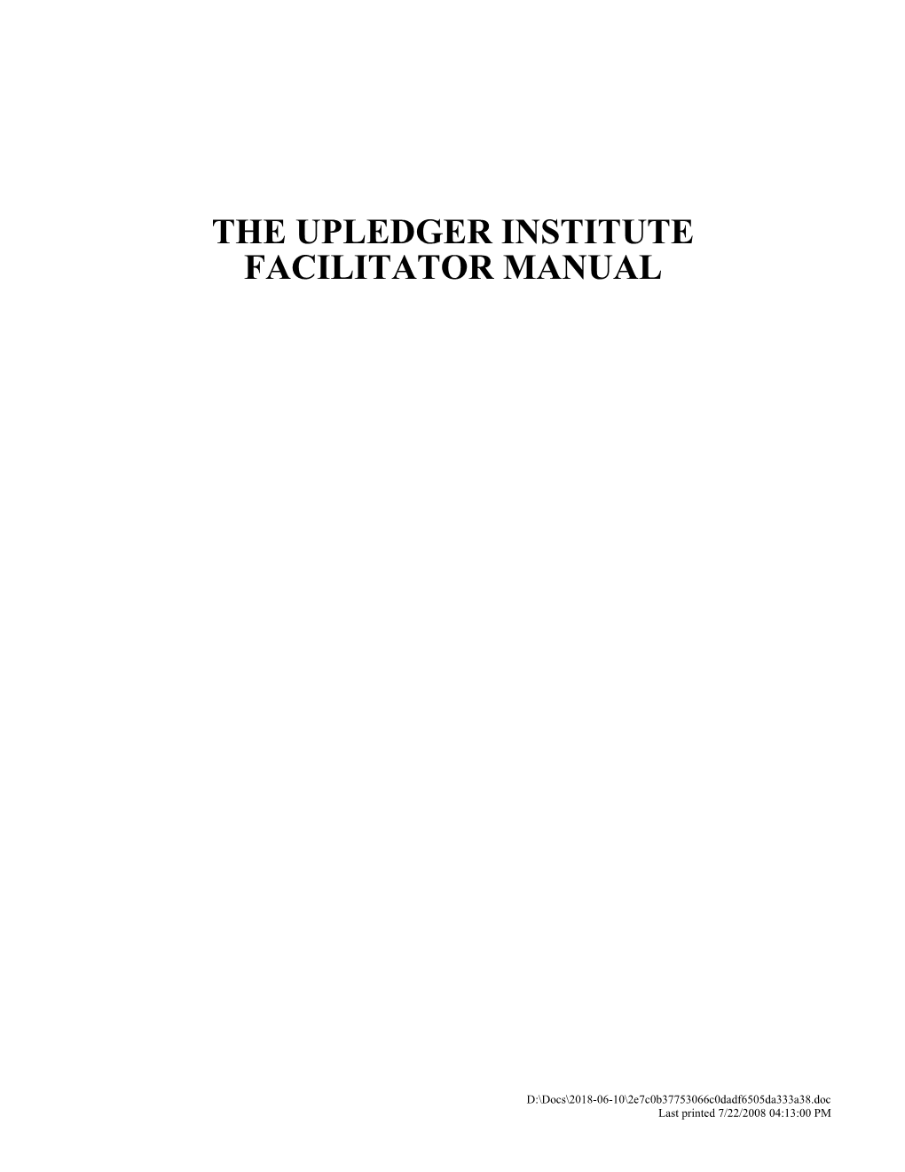 The Upledger Institute