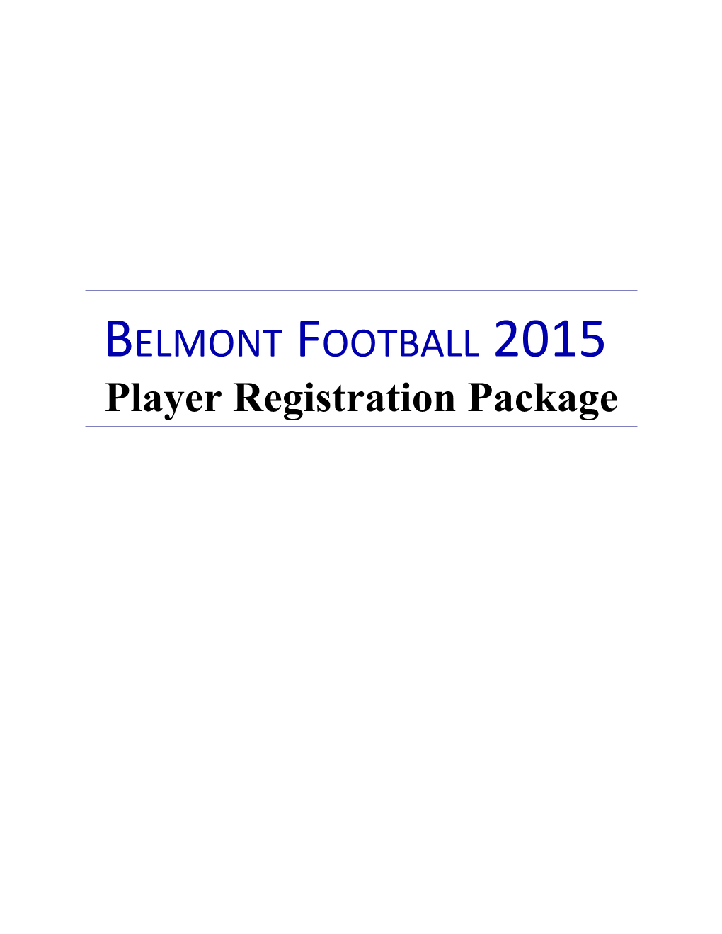 Football Player Registration Form
