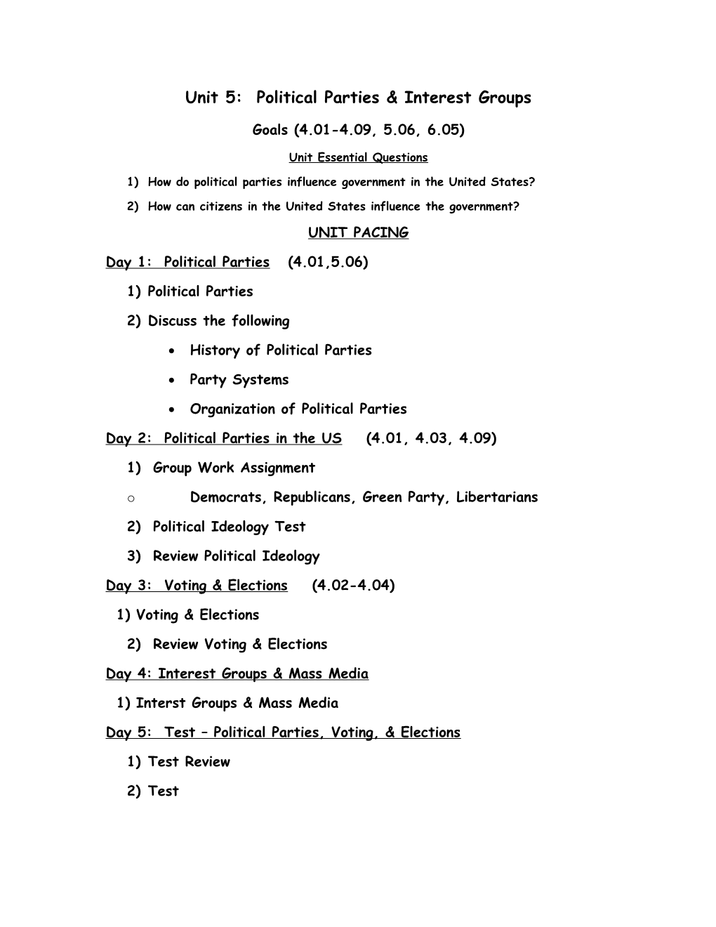 Political Parties and Party Systems