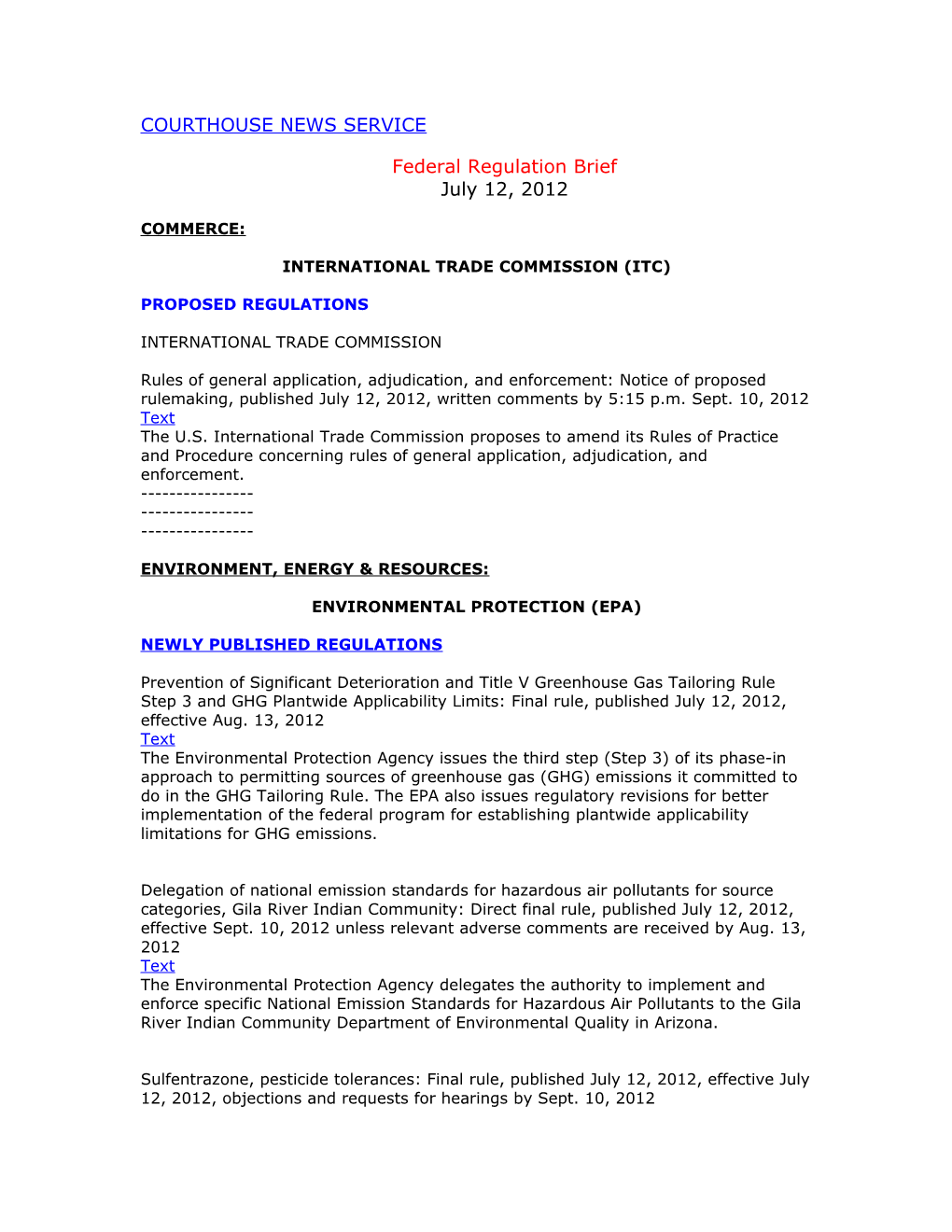 International Trade Commission (Itc)