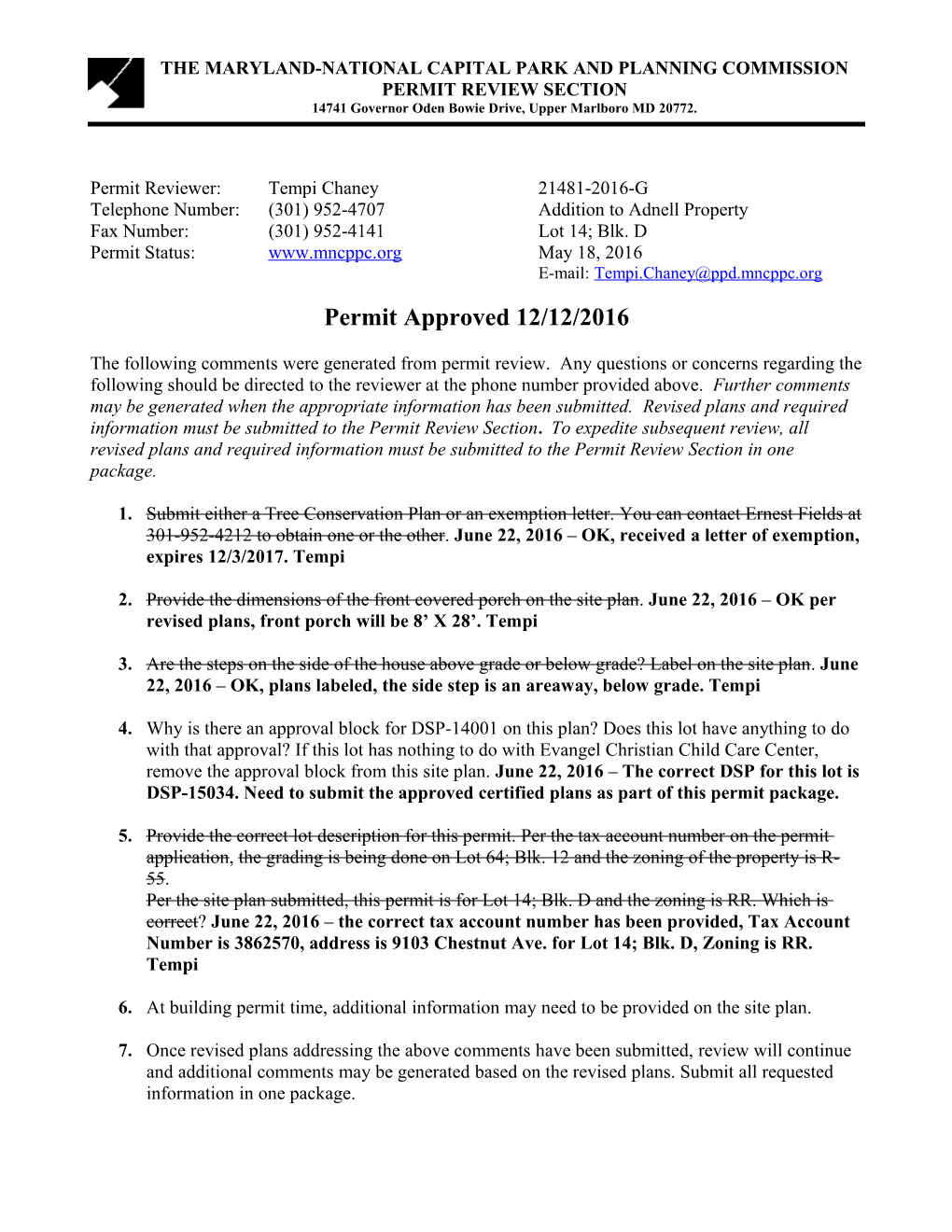 Permit Review Section s11