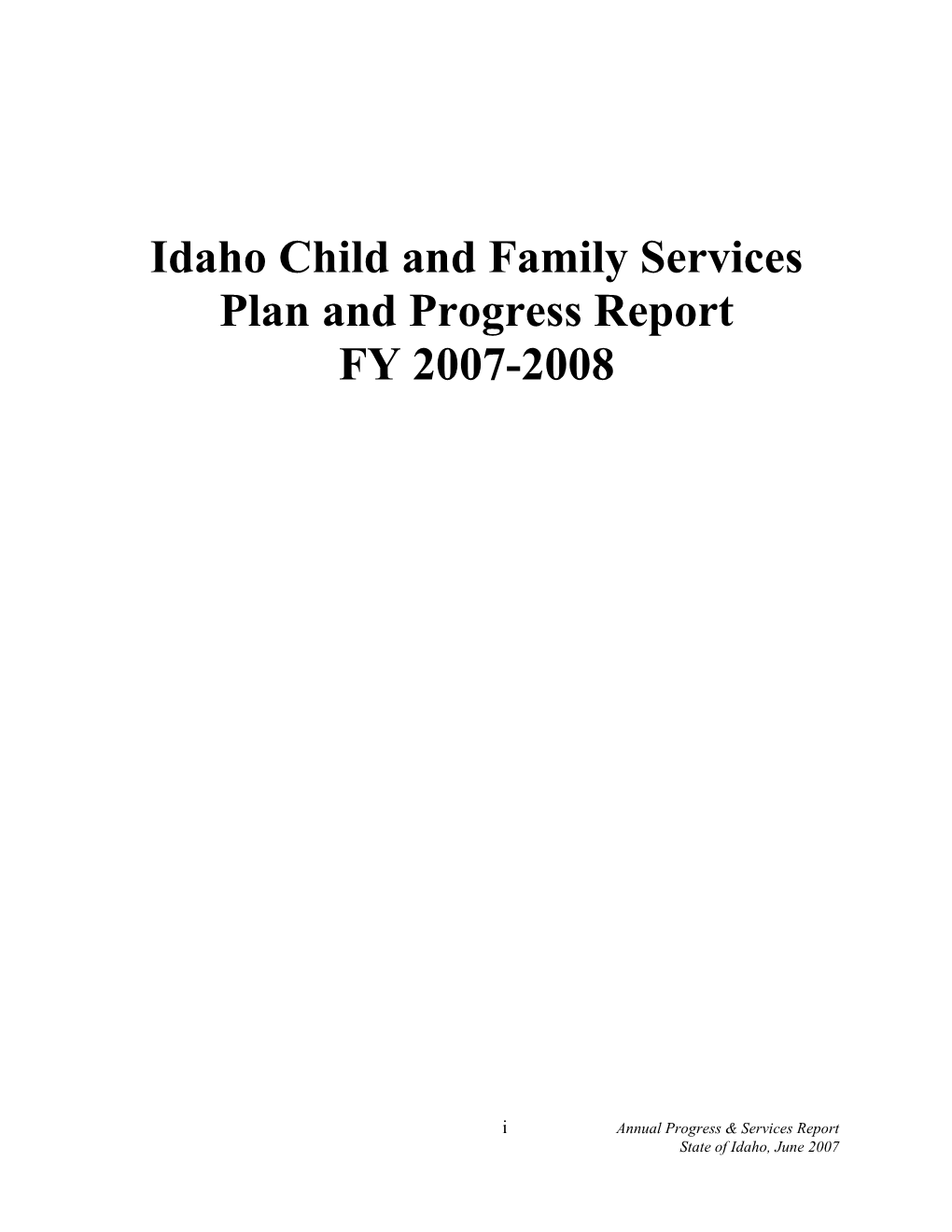 Idaho Child and Family Services