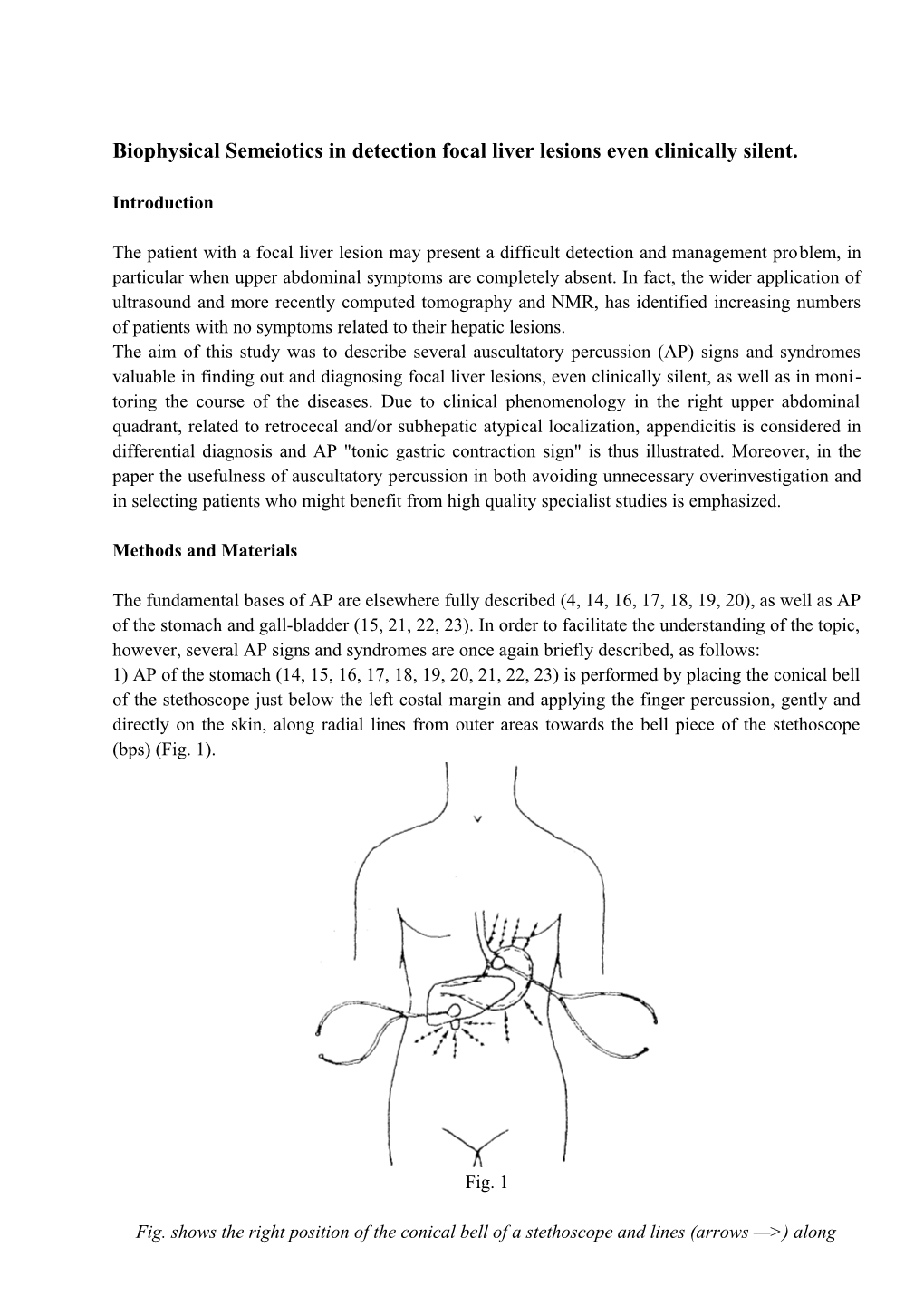 Biophysical Semeiotics in Detection Focal Liver Lesions Even Clinically Silent