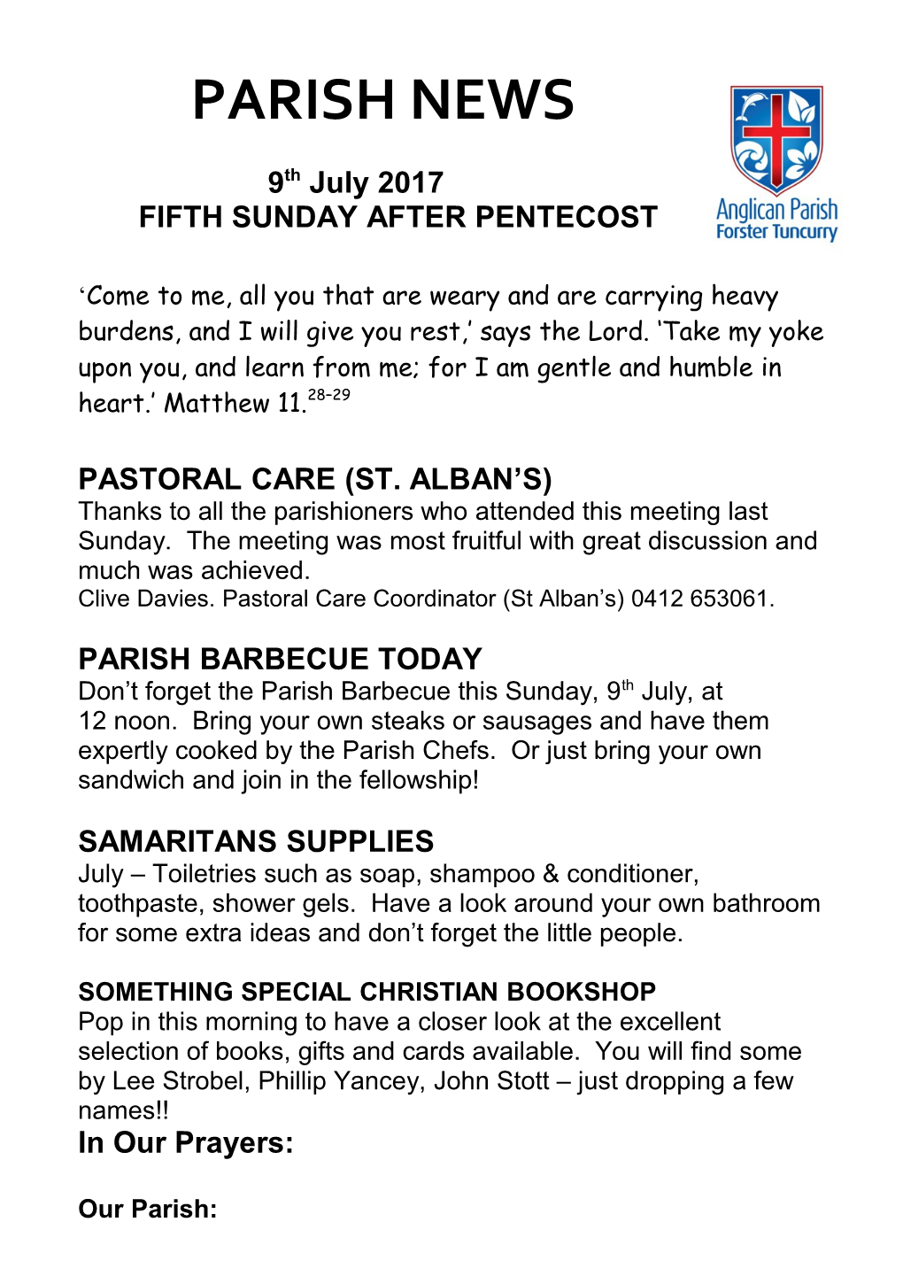 Fifth Sunday After Pentecost s2