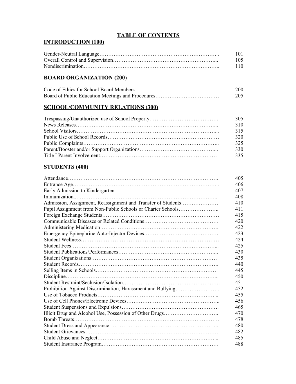 Table of Contents s79