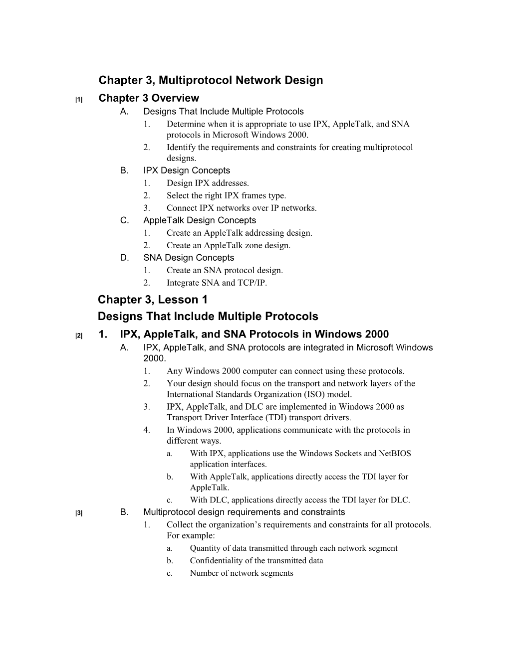 Chapter 3: Multiprotocol Network Design