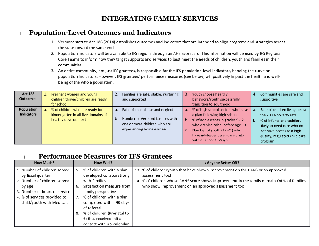 Integrating Family Services