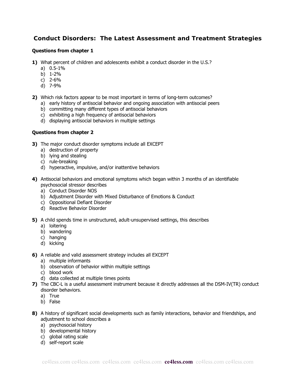 Conduct Disorders: the Latest Assessment and Treatment Strategies