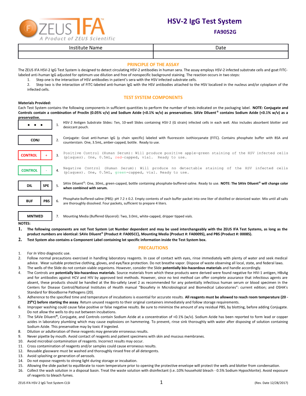 Principle of the Assay