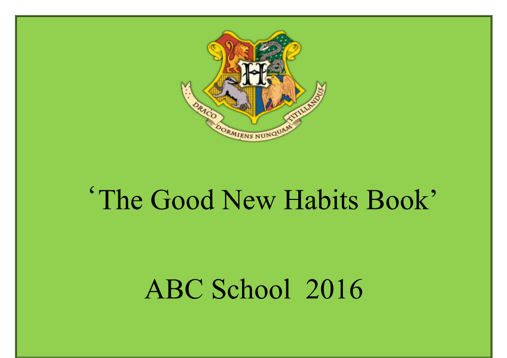 The Good New Habits Book