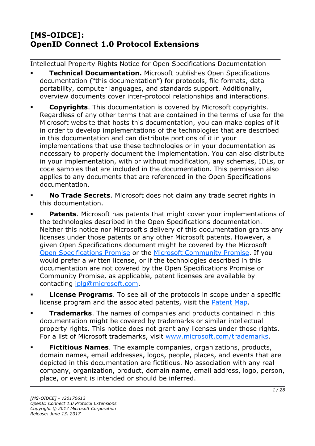 Openid Connect 1.0 Protocol Extensions