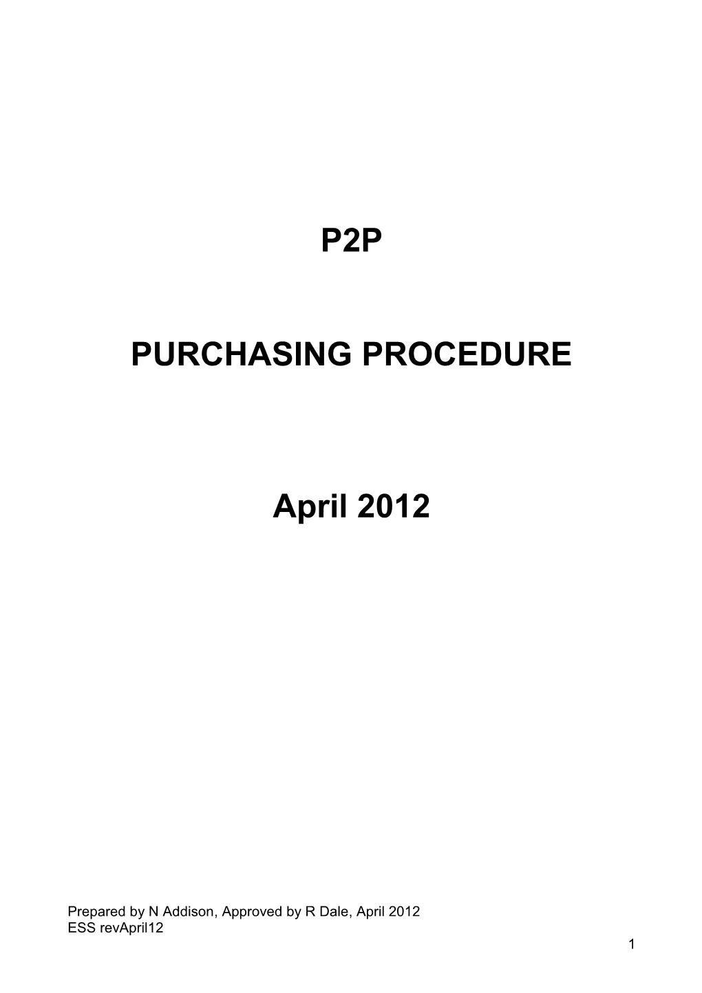 Purchasing Procedure