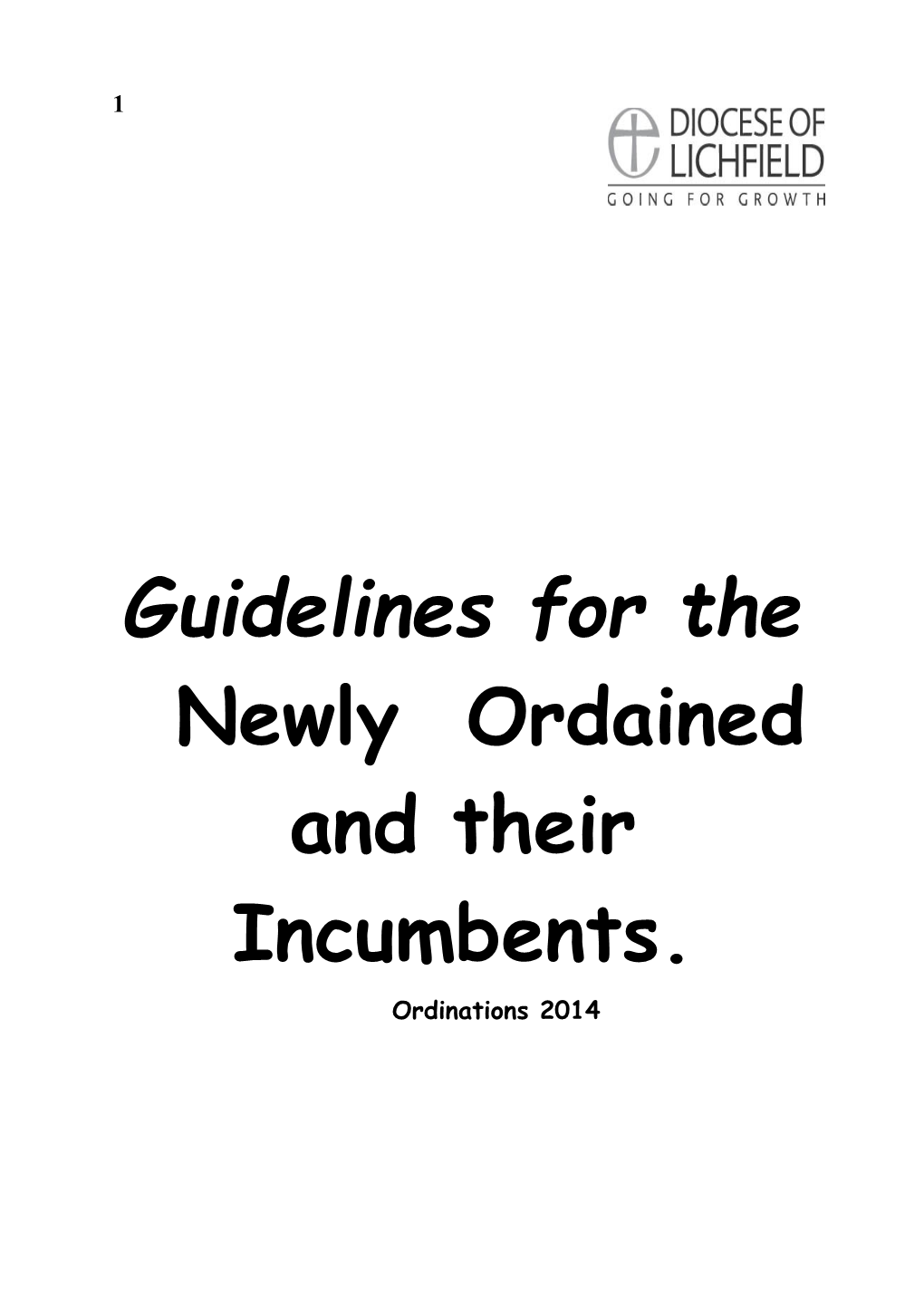 Guidelines for Thenewly Ordainedand Their