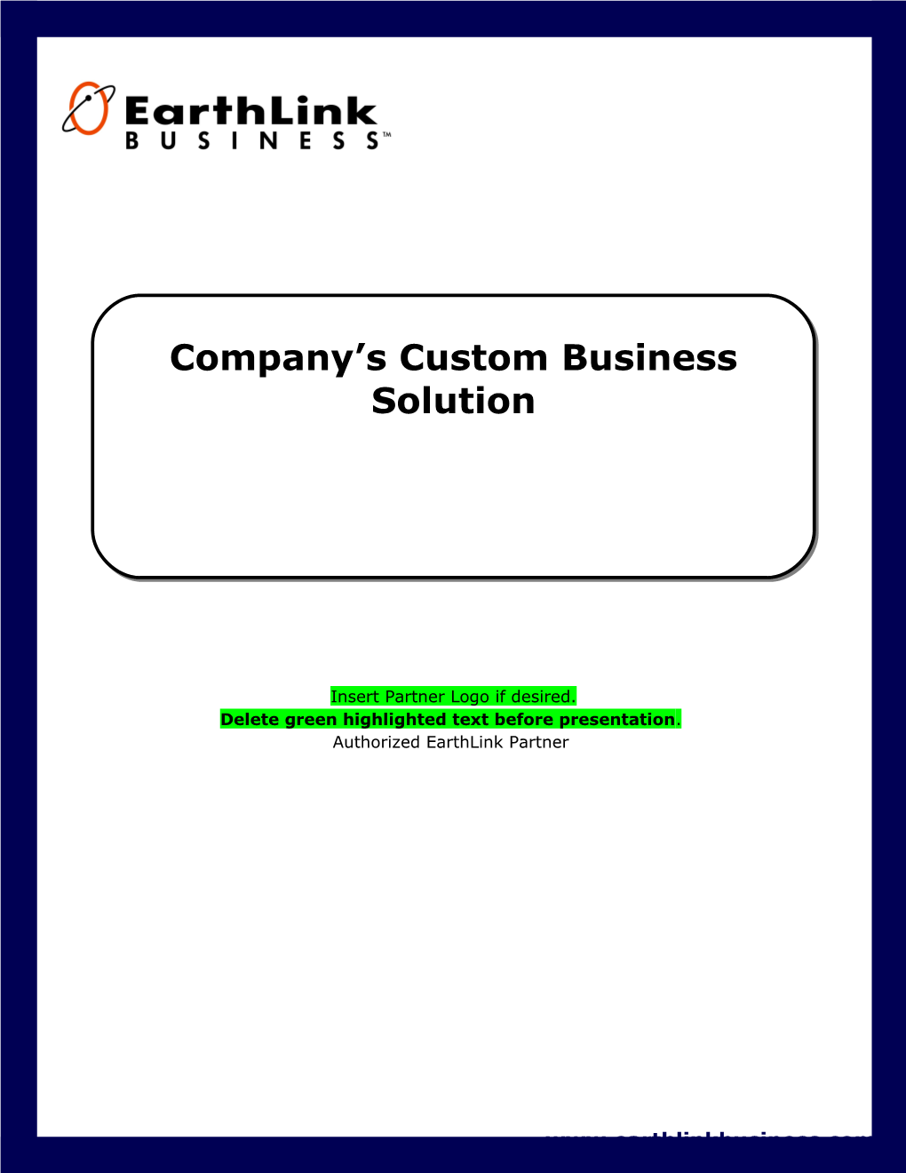 Company S Custom Business Solution