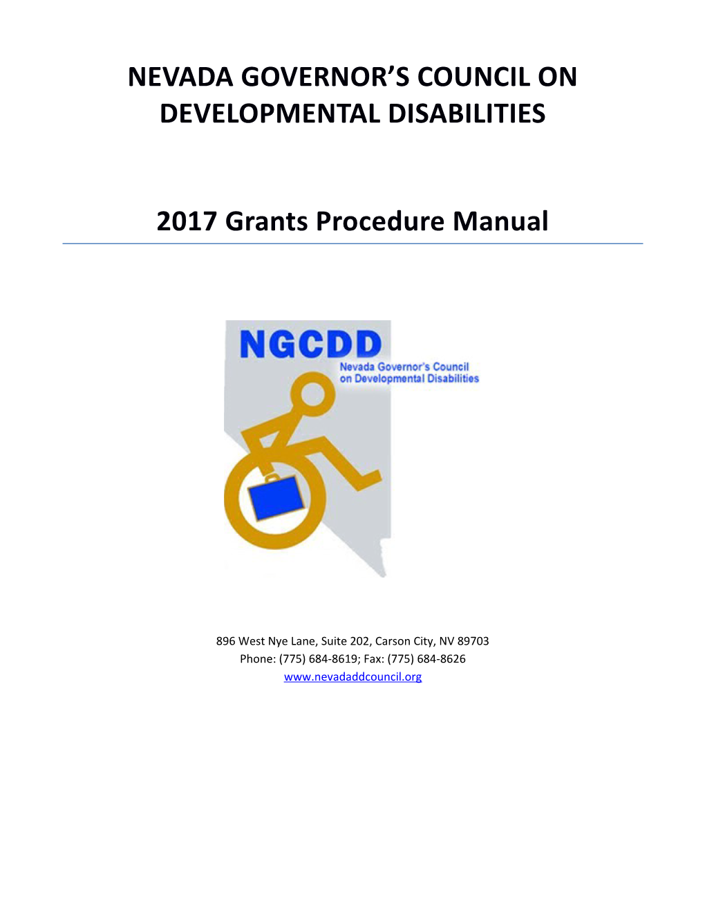 Nevada Governor S Council on Developmental Disabilities