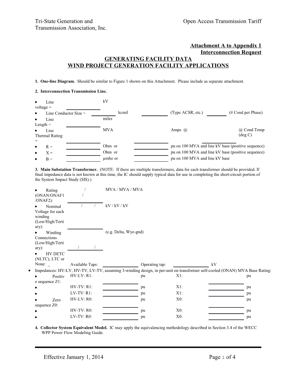 Tri-State Generation and Open Access Transmission Tariff