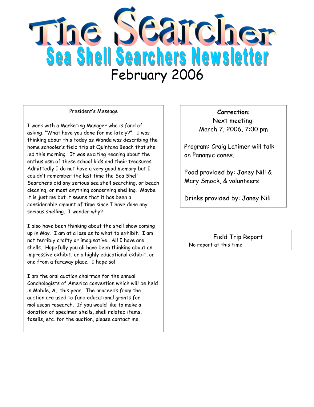 Sea Shell Searchers of Brazoriacounty