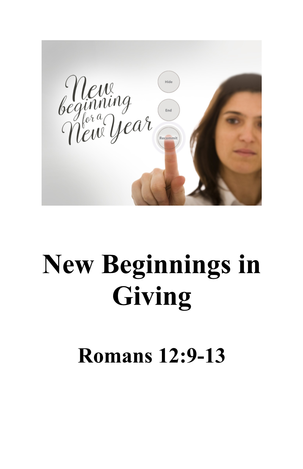 New Beginnings in Giving