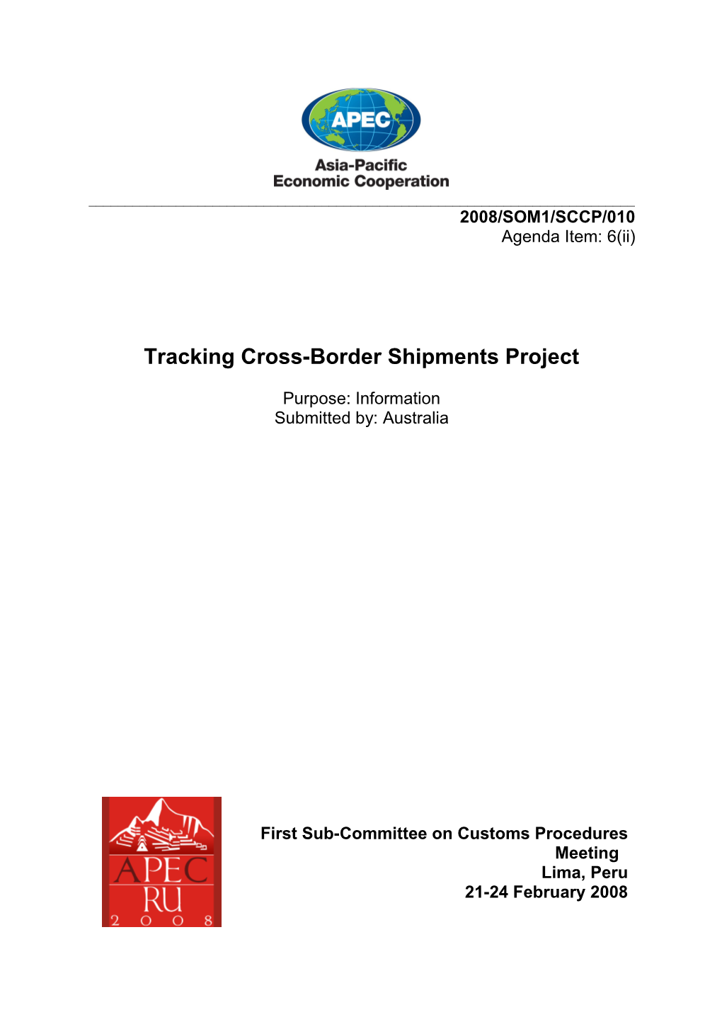 Tracking Cross-Border Shipments Project
