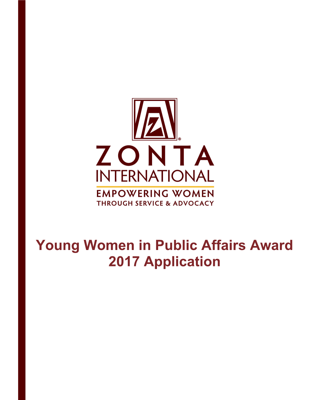 Young Women in Public Affairs Award