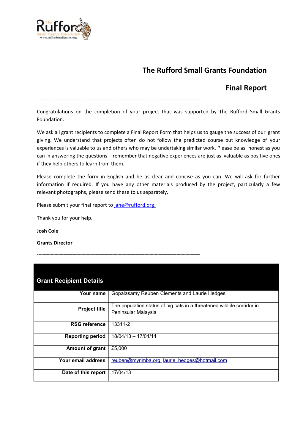 Rufford Final Report 13311-2