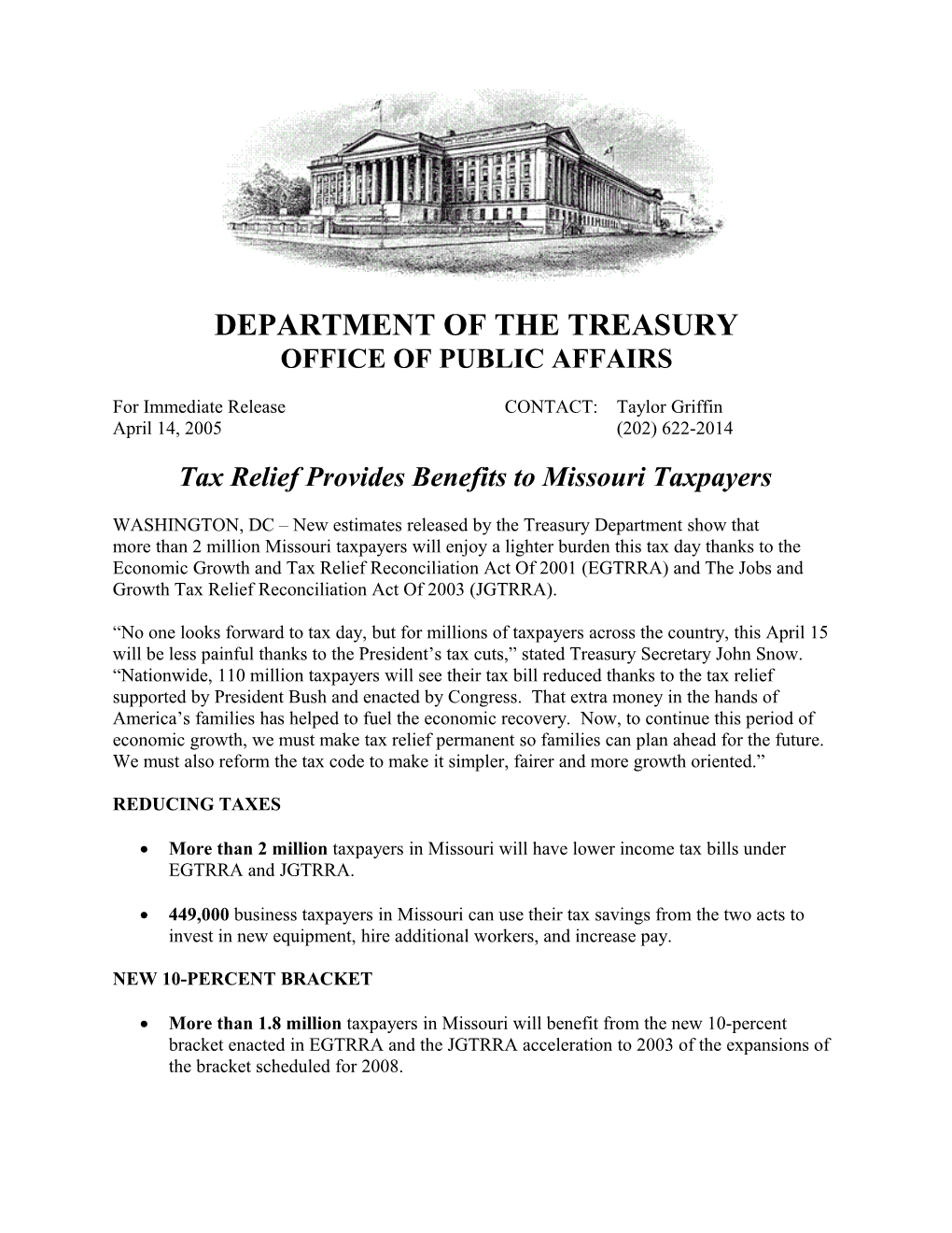 The Economic Growth and Tax Relief Reconciliation Act of 2001 & the Jobs and Growth Tax s1