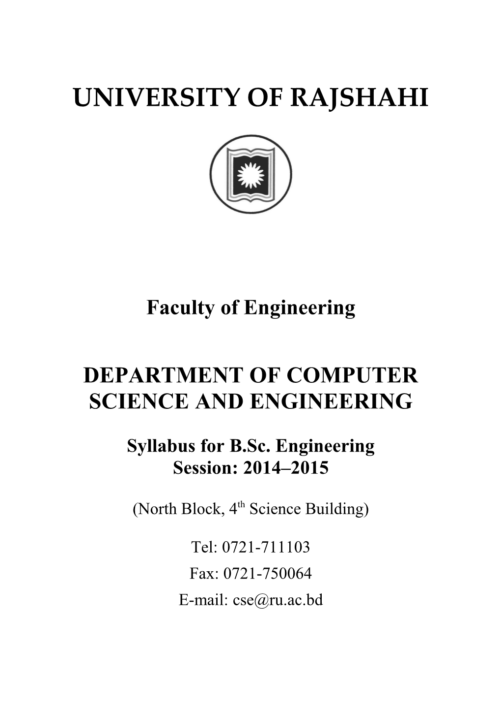 Department of Computer Science and Engineering