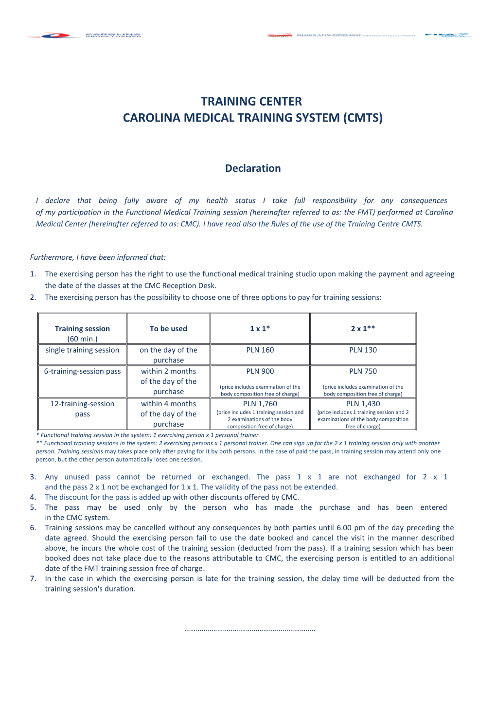 Training Center Carolina Medical Training System (Cmts)