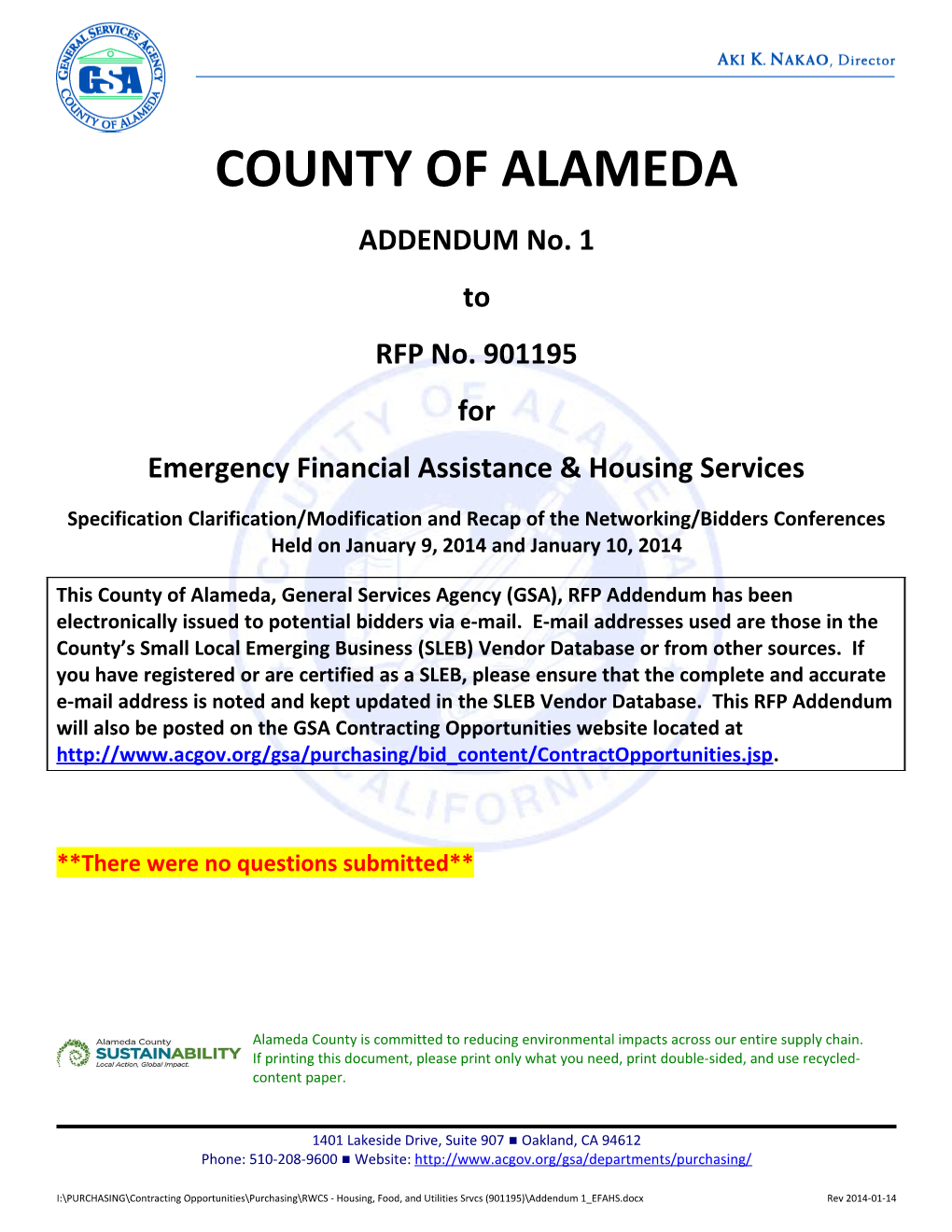 Emergency Financial Assistance & Housing Services
