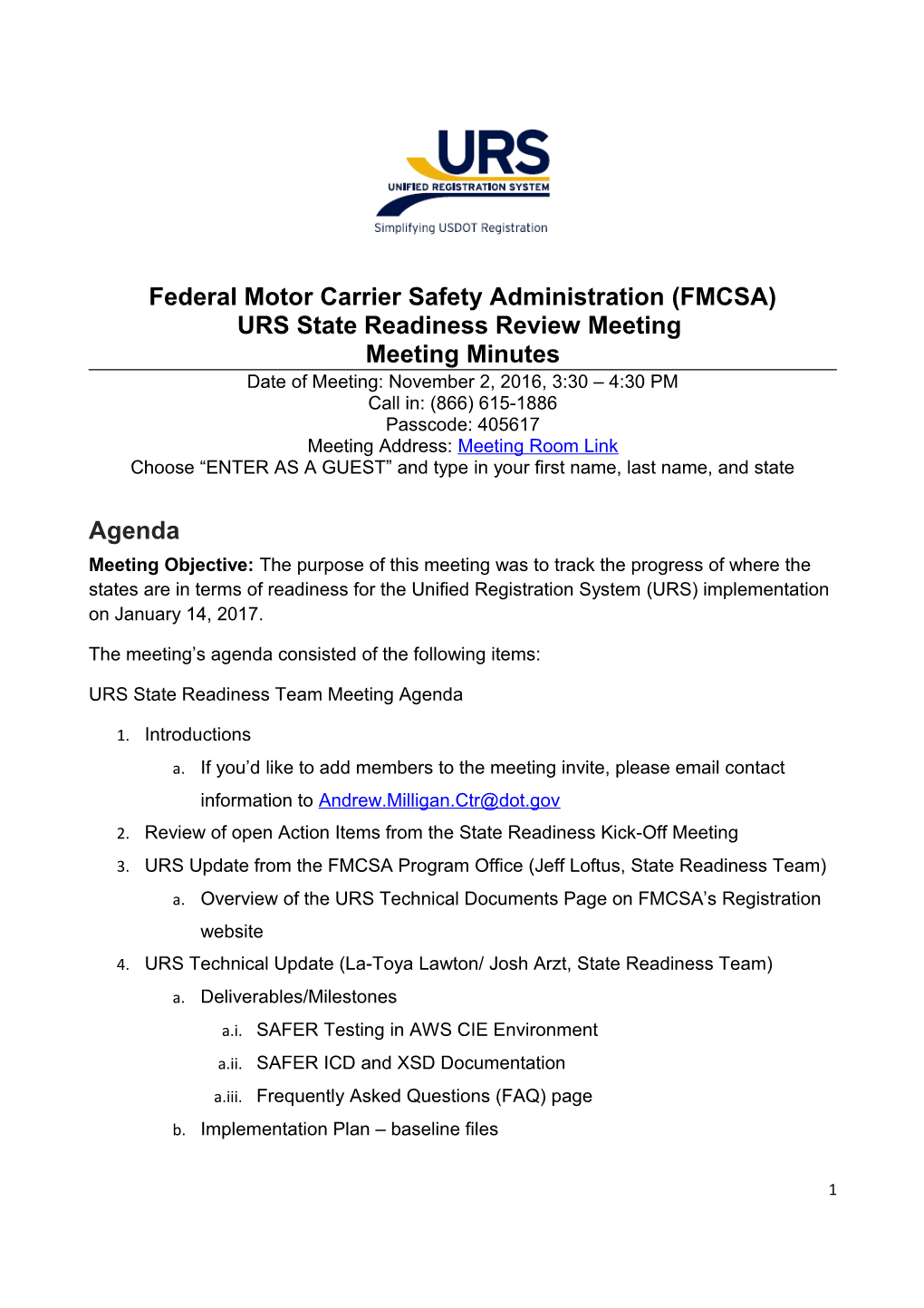 Federal Motor Carrier Safety Administration (FMCSA)