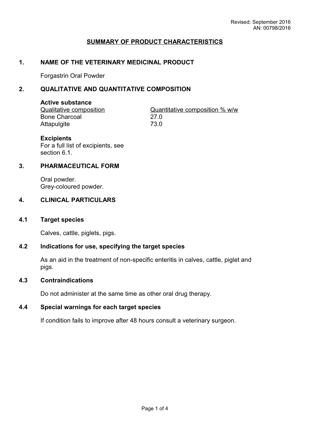 Summary of Product Characteristics s3